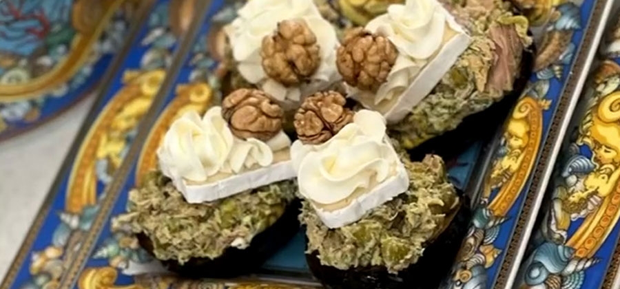 بادمجان شکم پر با مانی یزدان پرست