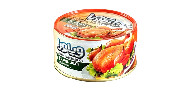 مرغ در روغن مایع گیاهی 180 گرمی